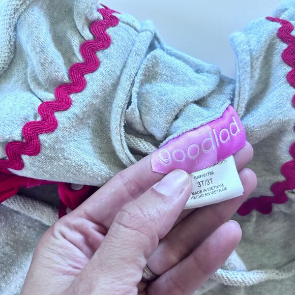 Goodlad Girls 3T Dress Santa Christmas Gray - Picture 5 of 7